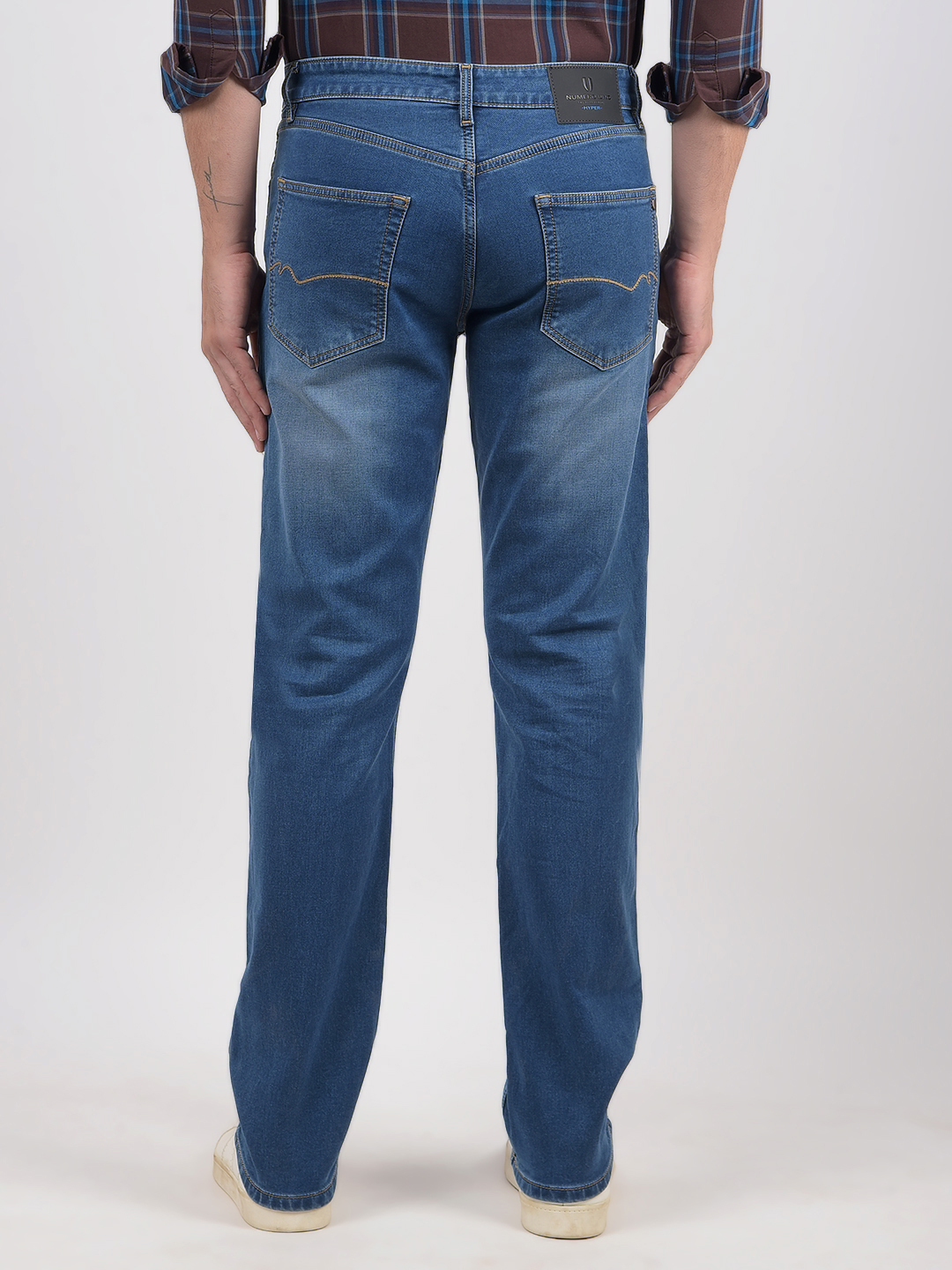 Numero Uno Men Solid Blue Jeans